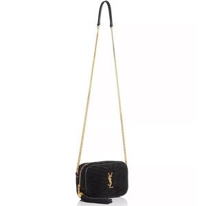 Suede YSL Crossbody Bag